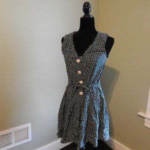 Teal with White Polka Dot Vintage Romper